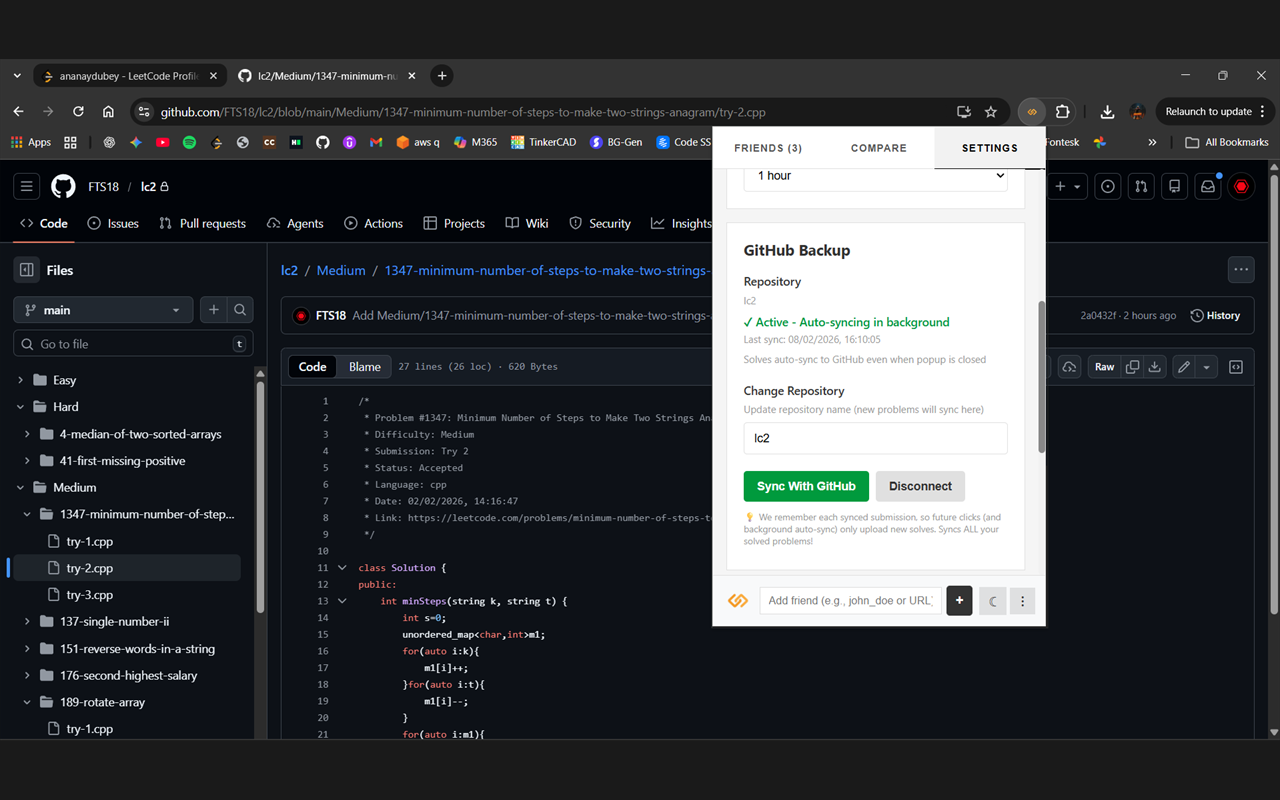 GitHub Sync Configuration
