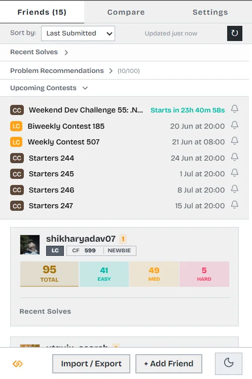 Connect 50 Friends