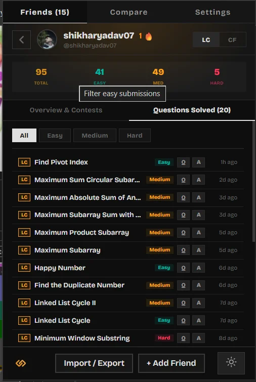 Solved Questions