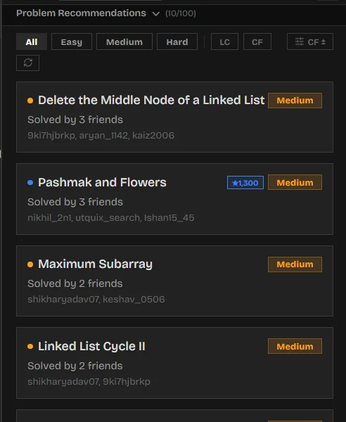 Recommendations